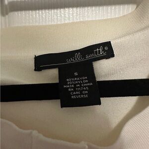 Willi Smith Ivory Knit Top